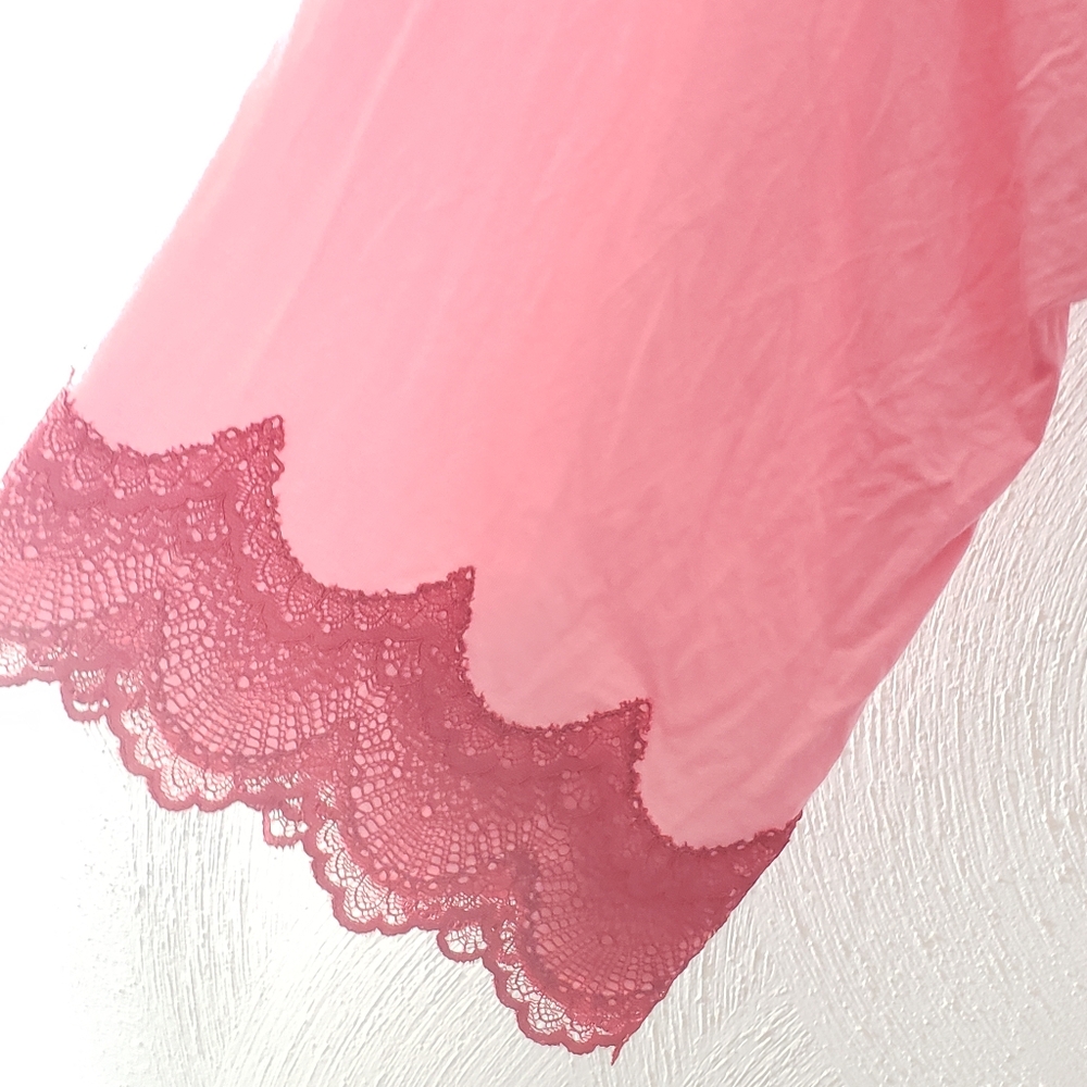 Soma Lace Trim Sleeved Robe Size Small/Medium - Picture 5 of 9